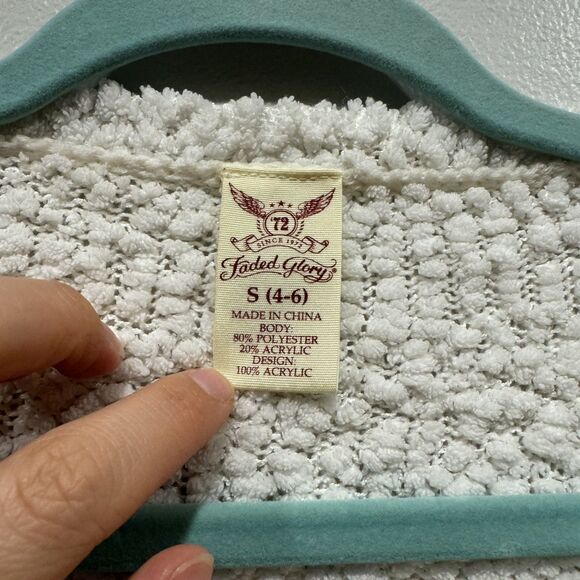 Sweater Fair Isle Nordic White Red Long Sleeve Snowflake Soft Winter Women Small - Picture 4 of 6